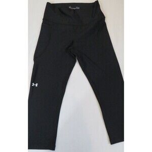 Under Armour Pants Women MediumBlack Gym Active Yoga Compression Capri Short